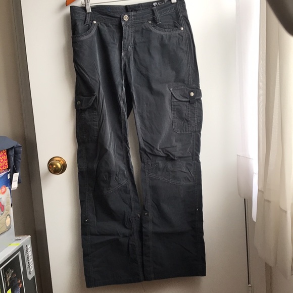 Kuhl Mountain Culture Womens Vintage Patina Dye Gray 6 Pockets convertible sz 10 - Picture 1 of 10
